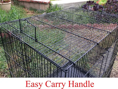 Miniatura 6 de Jaula de 3 niveles plegable para hurones, chinchillas, deslizadores de azúcar y ratas, portador de animales a prueba de mordidas, jaula de viaje