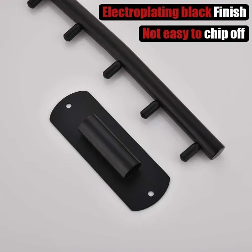 Miniatura 8 de JQK Perchero plegable, Soporte de gancho de brazo oscilante de acero inoxidable, Sistema de colgar ropa, Organizador de almacenamiento de armario