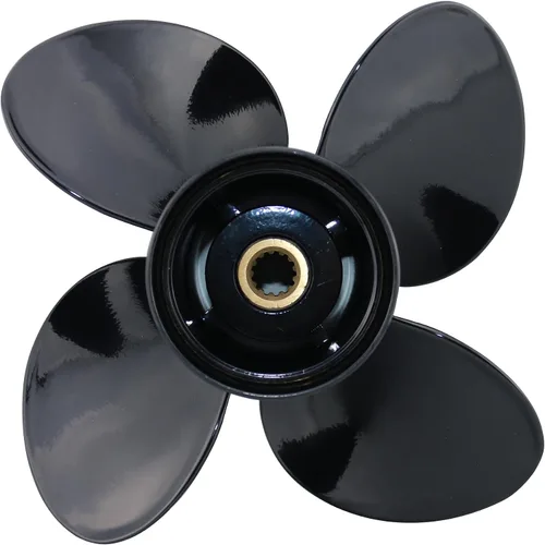 CAPTAIN Hélice de barco compatible con motores Johnson Evinrude 40-140 HP, 13 dientes estriados fuera de borda, RH, aluminio, hélices OEM para 50 60