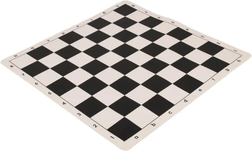 Tablero de ajedrez de torneo de silicona reglamentaria - Cuadrados de 2.25" por la Federación de Ajedrez de los Estados