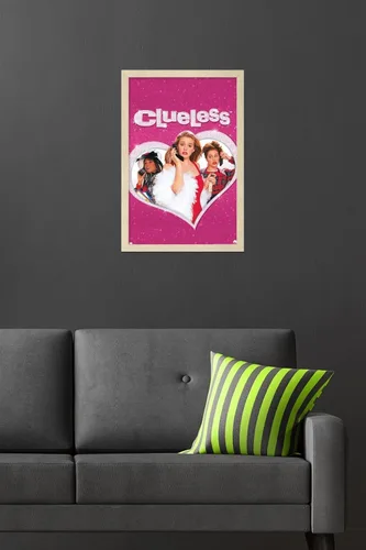 Miniatura 6 de Clueless - Póster de pared rosa, 22.4 pulgadas de largo x 14.7 pulgadas de ancho, versión rubia enmarcada
