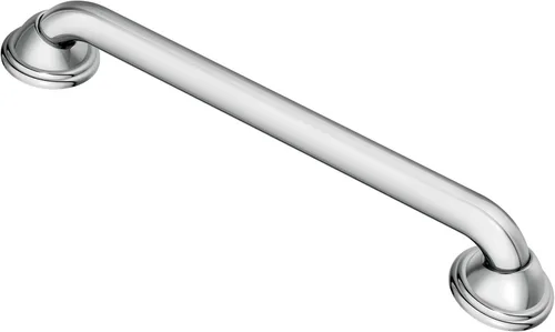 Moen LR8724D2CH - Barra de seguridad para baño de 24 pulgadas de acero inoxidable con tornillos ocultos, cromada