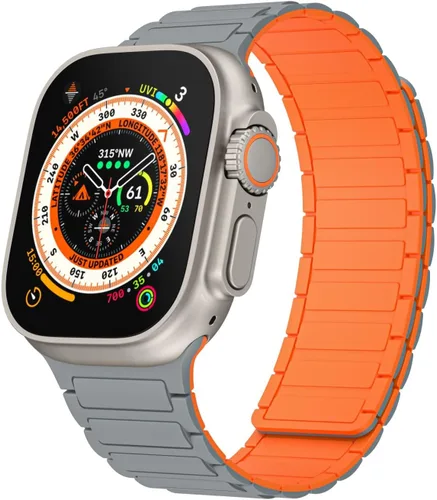Miniatura 14 de Correa magnética compatible con Apple Watch Ultra 3/2/1 de 1.929 in, 1.811 in, 1.772 in, 1.732 in, 1.654 in, 1.614 in, 1.575 in, 1.496 in, correa