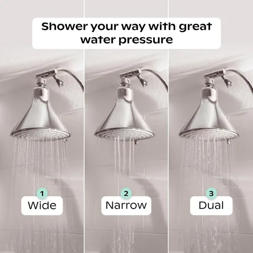 Miniatura 9 de Cabezal de Ducha Filtrado Canopy - Filtro de Cabezal de Ducha de Alta Presión para Agua Dura - Filtro de Ducha para Eliminar Impurezas para un Cuero