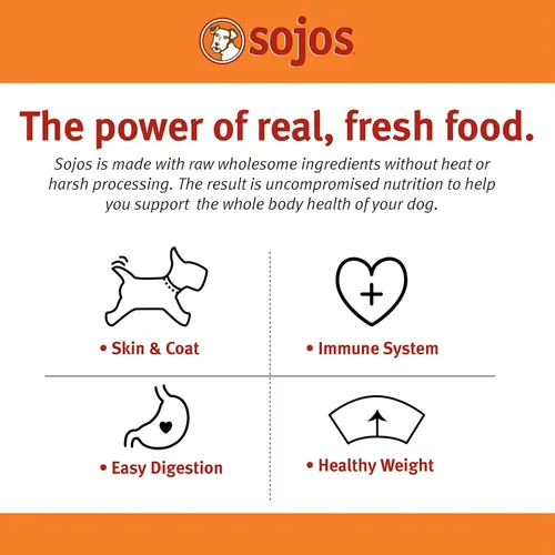 Miniatura 3 de Sojos Alimento seco crudo liofilizado completo para perros adultos, sin granos, natural, receta de carne de res, bolsa de 1.75 libras