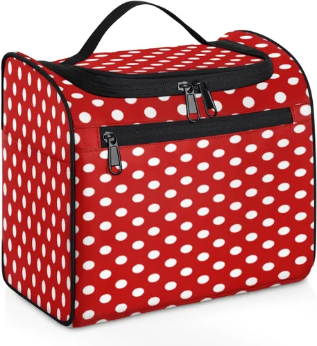 Miniatura 9 de cfpolar Animal Fox Flores Colgantes Neceser de Viaje Neceser Organizador de Maquillaje Bolsa de Almacenamiento de Cosméticos Baño Bolsa