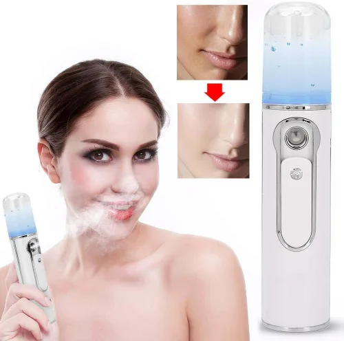 Miniatura 6 de Vapor, vaporizador iónico, vaporizador facial de niebla cálida, aerógrafo hidratante portátil para la piel, maquillaje hidratante de poros
