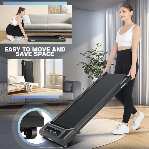 Miniatura 6 de Cinta de Caminar Portátil con Capacidad de 300 Libras, Cintas de Correr Portátiles para Casa y Oficina, Cinta de Correr Bajo el Escritorio