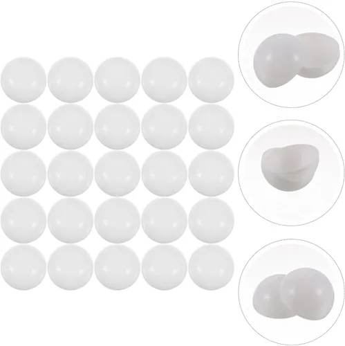 Miniatura 4 de Hemoton Bolas de sorteo que se abren de 1.6 in, bolas de lotería de plástico para juegos de fiesta, eventos y celebraciones, bolas de bingo huecas