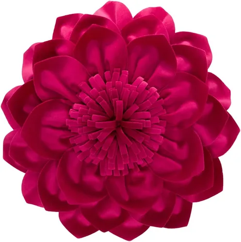 Miniatura 14 de OiseauVoler Cojín decorativo redondo de flores 3D, cojín hecho a mano con inserto para sofá, cama, decoración del hogar, 12 pulgadas, azul