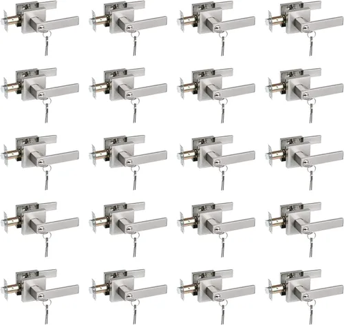 Miniatura 84 de NEWBANG Manija de palanca de puerta sólida con acabado negro mate