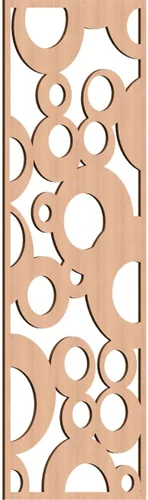 Miniatura 168 de Farwell Paneles de pared decorativos de madera con calado, 13 3/8 pulgadas de ancho x 34 3/8 pulgadas de alto x 1/4 de alto, roble rojo rojo