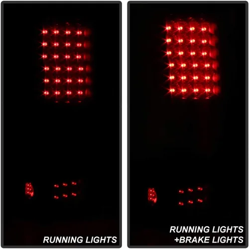 Miniatura 7 de AKKON - Para Ford F150 F-150 Camioneta Pickup Styleside Modelo 2004-2008, Faros Traseros LED Negros, Lámparas de Reemplazo de Freno Carcasa negra
