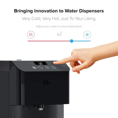 Miniatura 4 de Brio Moderna - Dispensador de agua autolimpiante para encimera, sin botella, con filtro de agua de 3 etapas y kit de instalación, dispensador