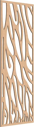 Miniatura 63 de 9 3/8"W x 24 3/8"H x 1/4"T Bristol Decorativos Paneles de Pared de Madera Calado, Cereza
