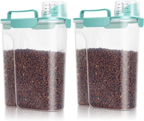 Miniatura 10 de TBMax Contenedor de Almacenamiento de Comida para Gatos y Perros de 5 a 7 libras, Contenedor Secundario de Almacenamiento de Comida para Mascotas