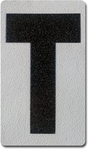Miniatura 111 de Despegar y pegar individuales, números y letras de aluminio reflectantes, se adhiere al hormigón, madera, metal, azulejos, ladrillo, vidrio