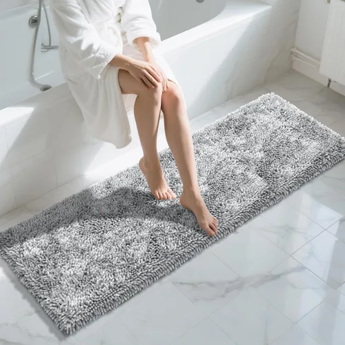 Miniatura 117 de Yimobra - Alfombra grande para baño antideslizante de 36x24 pulgadas, extra gruesa y suave, absorbente de felpilla, alfombras de baño lavables a