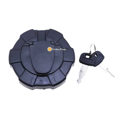Miniatura 3 de FridayParts - Tapa del depósito de combustible con llaves 459A RD41151122 RD411-51122 compatible con excavadora Kubota SVL75-2 KX41-3 KX91-3S