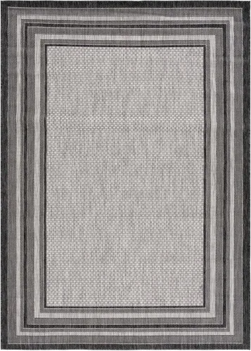 Miniatura 103 de SAFAVIEH Alfombra lavable al aire libre Courtyard Collection – 4' x 5'7", beige oscuro y beige, no desprende pelusa y fácil de limpiar, ideal