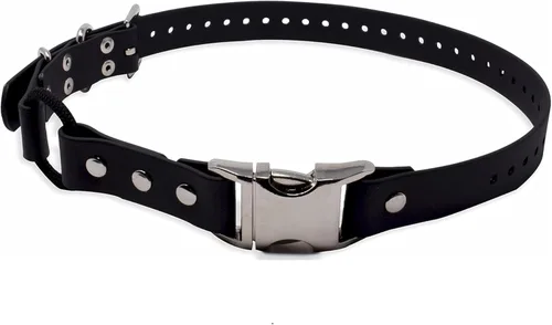 Educator Correa elástica de 1 pulgada para collar de perro con cierre rápido para receptores FE-580, ET-800 y UL-1200 solamente, no para Negro