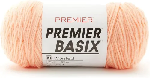 Miniatura 51 de Premier Yarns Basix, hilo de estambre sólido, hecho de acrílico, hilo ideal para ganchillo y tejer, Pecan, 359 yardas 1115-35 Pecan