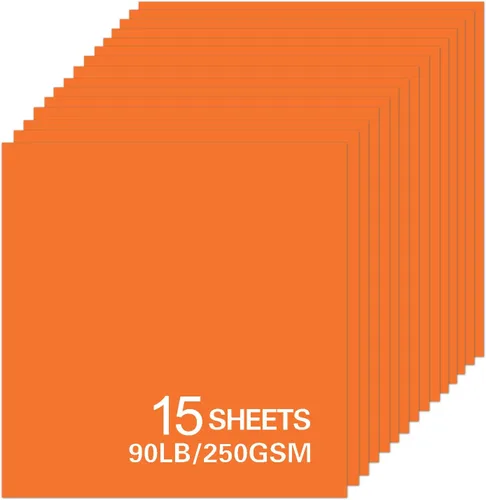 Miniatura 8 de 15 hojas de papel de cartulina negra, cartulina de 12 x 12 pulgadas para Cricut, papel de construcción grueso para hacer tarjetas, álbumes de Negro