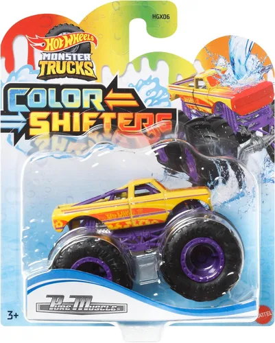 Miniatura 9 de Hot Wheels Monster Trucks - Surtido de juguetes de coche con cambio de color, 3 años