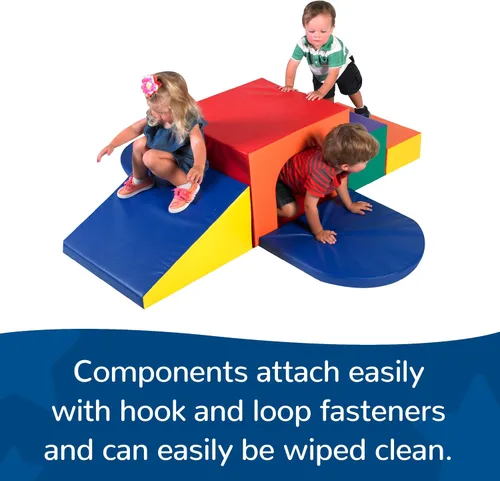 Miniatura 5 de Children's Factory Túnel de gateo para bebés, bloques de escalada de espuma para niños pequeños, gimnasio de selva suave para educación en casa