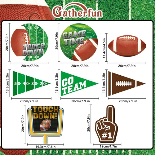 Miniatura 3 de 30 Piezas de Decoraciones de Fiesta de Fútbol Adorno Colgante en Espiral para Fiesta de Cumpleaños de Fútbol, Día de Juego de Fútbol, Fiesta