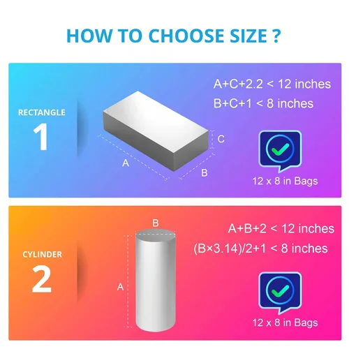 Miniatura 3 de AOUKAR Bolsas retráctiles, 200 unidades de 8 x 12 pulgadas de PVC transparente para zapatos, bombas de baño, película DVD/CD, regalo, velas, tarros