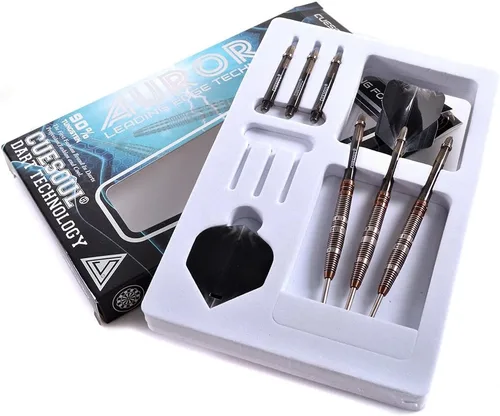 Miniatura 5 de CUESOUL Aurora 90% Profesional 0.74 oz/0.81 oz/0.88 oz Punta de Acero Tungsteno Dardo-Revestimiento de Nitruro de Titanio
