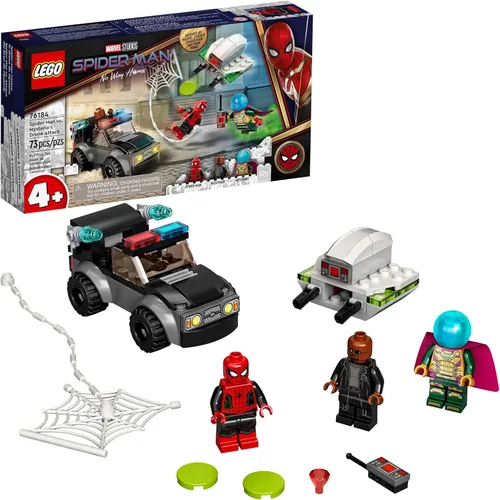 LEGO Marvel Spider-Man vs. Mysterio's Drone Attack 76184 Kit de construcción (73 piezas)