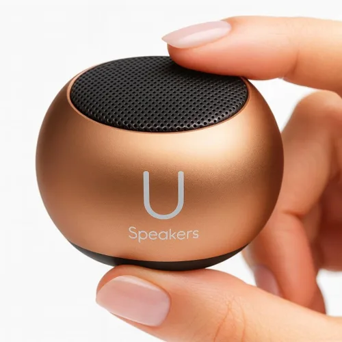 Miniatura 4 de Fashionit U Mini - Pequeño altavoz Bluetooth inalámbrico - Micrófono y obturador remoto, altavoces Bluetooth portátiles, sonido rico para el hogar