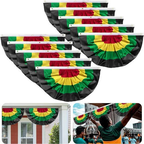 Miniatura 9 de 8 banderas de banderín de serape para fiesta, 3 x 1.5 pies, bandera de fanáticos del Cinco de Mayo, bandera de fanáticos de fiesta para festivales