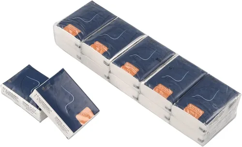 Miniatura 9 de Pañuelos faciales de bolsillo suave de 4 capas, 150 paquetes (10 por paquete), pañuelos de papel sin perfume, paquete de viaje