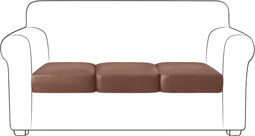 Miniatura 30 de Yates Home Funda de cojín de piel sintética para sofá, impermeable, elástica, para asiento de caravana, sofá biplaza, protector de muebles, funda