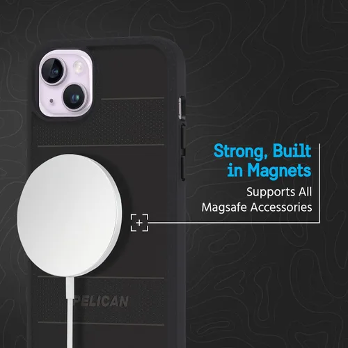 Miniatura 5 de Pelican Protector Series - Funda compatible con carga magnética resistente para iPhone 14 Plus (2022) diseñada para caber perfectamente