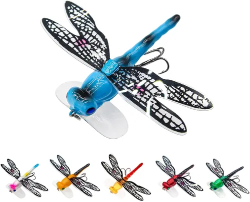 Miniatura 8 de Señuelos de pesca Topwater Señuelos simulación conjunto con ganchos para herramientas de pesca al aire libre