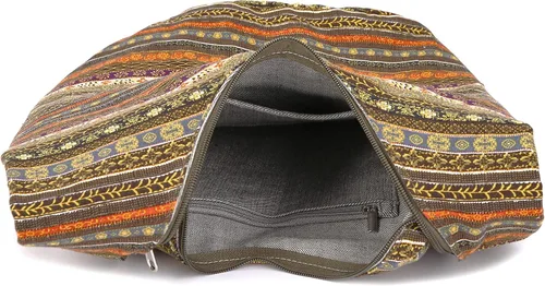 Miniatura 201 de Bolsa de hombro para mujer, de lona en estilo hippie/bohemio para llevar cruzada al hombro, disponible en diferentes colores y estampados