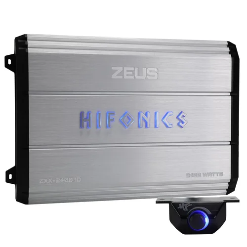 Miniatura 11 de Hifonics Zeus ZXX - Amplificador de audio monobloque de coche de 1000 vatios máximo clase D con perilla de graves y control remoto, crossovers