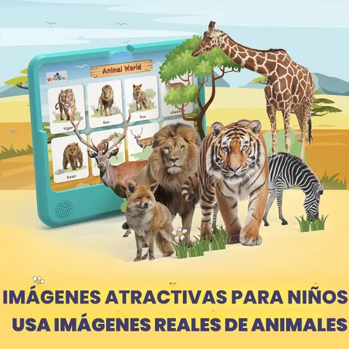 Miniatura 6 de HOMESTEC Astro Pad, juguetes de aprendizaje interactivos para niños de 3 4 5 6 años, tableta educativa de terapia del habla para niños, incluye