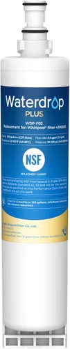 Waterdrop Filtro de agua para refrigerador Plus 4396508, certificado NSF 401 y 53 y 42, reduce RFAS, repuesto para Whirlpool® 4396508, 4396510,