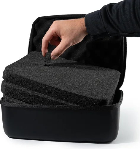 Miniatura 2 de Funda protectora rígida con espuma personalizable, funda rígida ligera para electrónica, cosméticos, maquillaje y más, protección EVA