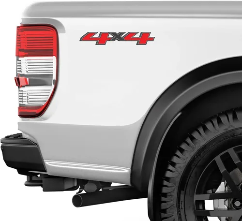 Miniatura 3 de 4x4 calcomanías de repuesto de cabecera para camiones 2014-2017 (OEM 4 piezas)