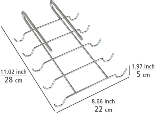 Miniatura 4 de Wenko 2748130100 - Portavasos cromado para 10 tazas (11.0 x 2.0 x 8.7 in)