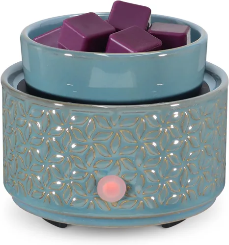 Miniatura 7 de Calentador eléctrico de cera de 4 en 1, calentador de velas para derretir cera perfumada, lindo quemador de fragancia de cerámica para derretir cera
