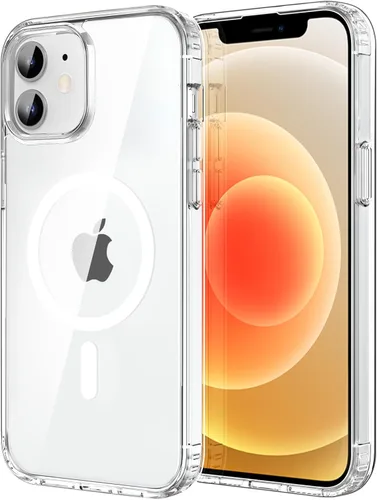 CACOE Funda magnética para iPhone 12 y iPhone 12 Pro de 6.1 pulgadas - Compatible con MagSafe y soporte magnético para teléfono en el automóvil, no