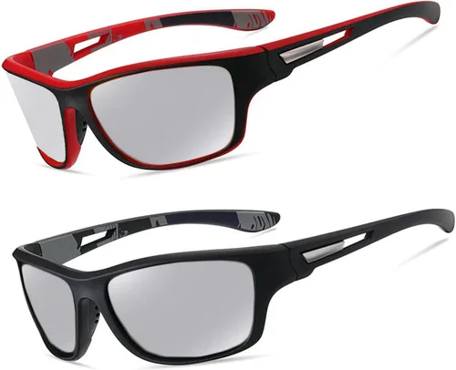 Miniatura 8 de Gafas de lectura de lente completa fotocromáticas envolventes para hombres y mujeres, 2 unidades, gafas de sol cuadradas para lectores de transición