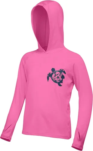 Miniatura 9 de Sudadera con capucha para niños, protección solar UPF 50+, manga larga, protección solar UV, camisa de pesca para niños y jóvenes, camisas de agua